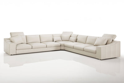 Clara LG [P] Große Leder Wohnlandschaft L-Form