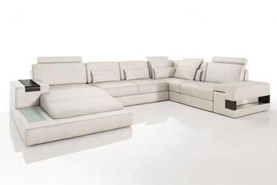 Bruno [S] Leder Wohnlandschaft U-Ottomane