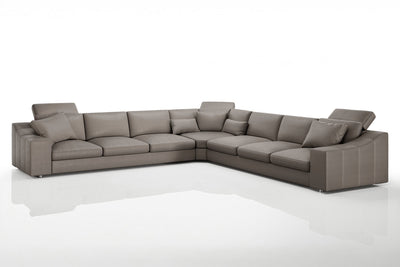 Clara LG [P] Große Leder Wohnlandschaft L-Form