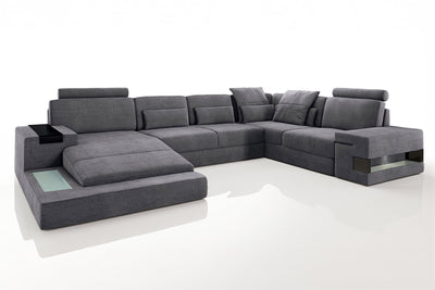 Bruno [S] Stoff Wohnlandschaft U-Ottomane