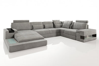 Bruno [S] Stoff Wohnlandschaft U-Ottomane