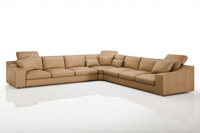 Clara LG [P] Große Leder Wohnlandschaft L-Form