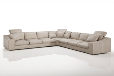Clara LG [P] Große Leder Wohnlandschaft L-Form