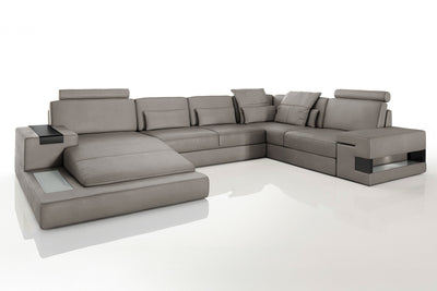 Bruno [S] Leder Wohnlandschaft U-Ottomane