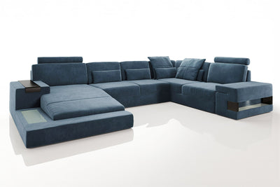 Bruno [S] Stoff Wohnlandschaft U-Ottomane