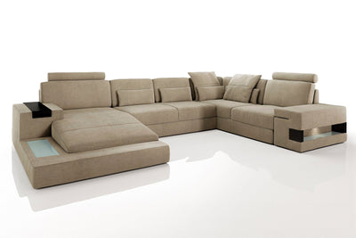 Bruno [S] Stoff Wohnlandschaft U-Ottomane