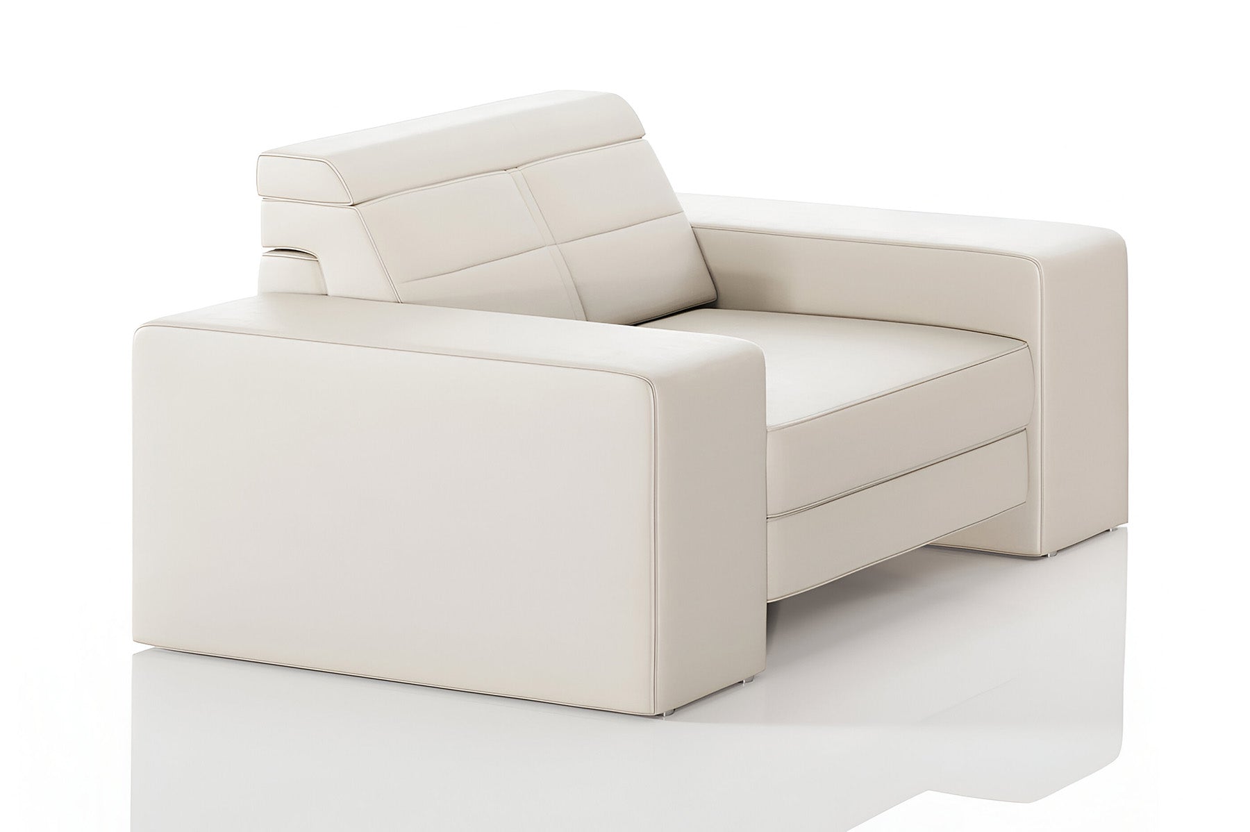 Oskar [S] Ledersessel 122cm