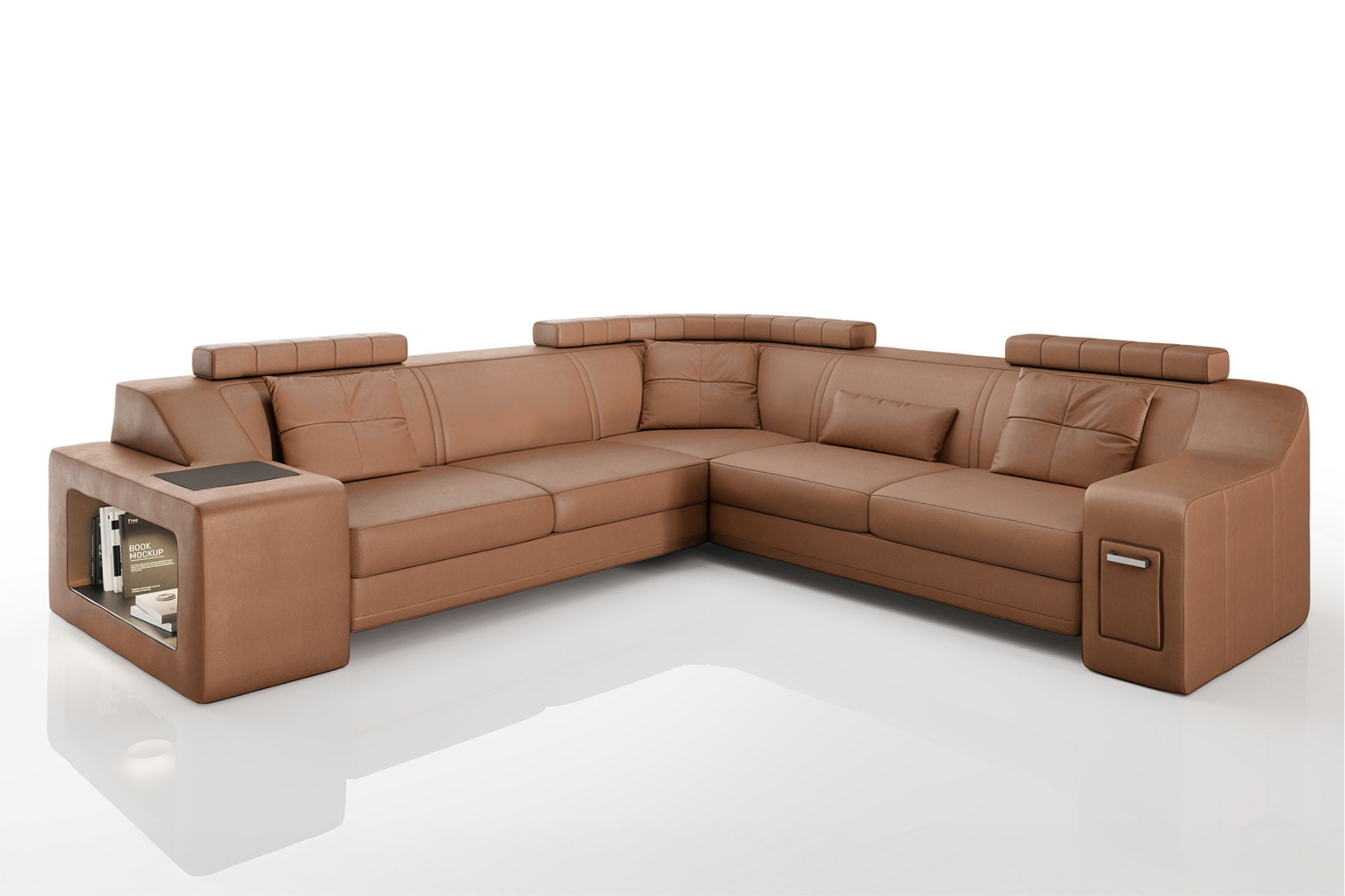 Magnus II [S] Leder Wohnlandschaft L-Form