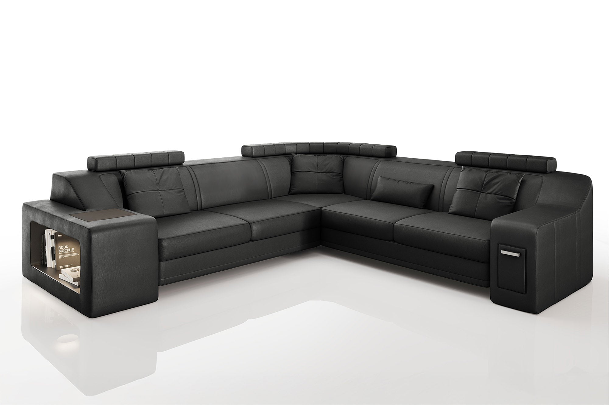 Magnus II [S] Leder Wohnlandschaft L-Form