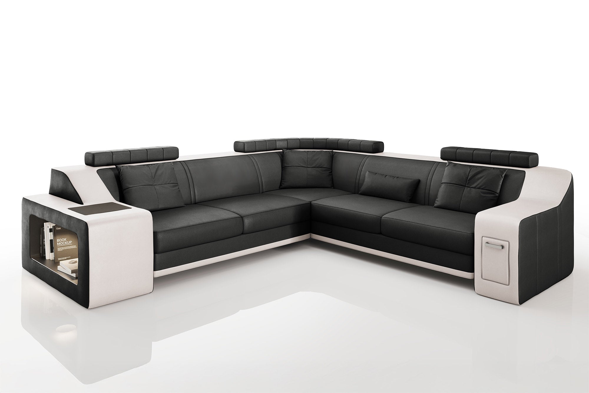 Magnus II [S] Leder Wohnlandschaft L-Form