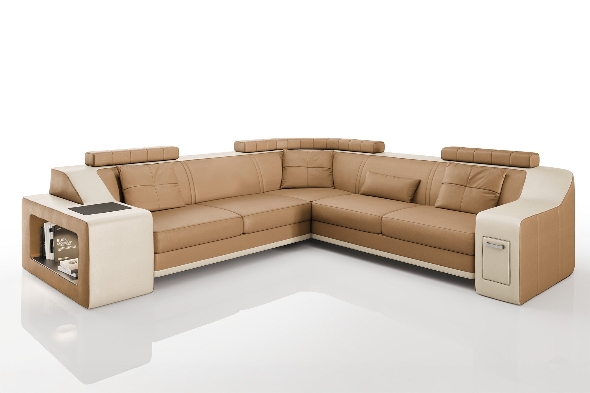 Magnus II [S] Leder Wohnlandschaft L-Form