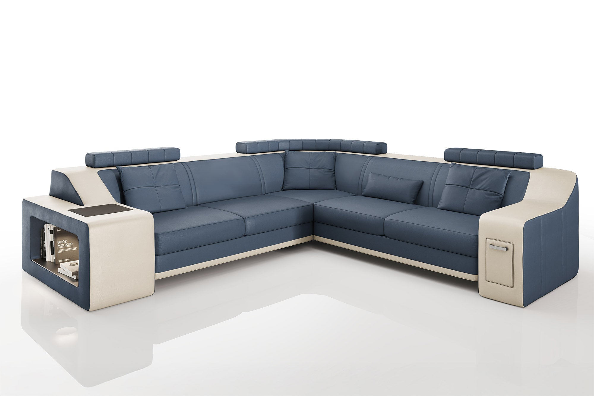 Magnus II [S] Leder Wohnlandschaft L-Form