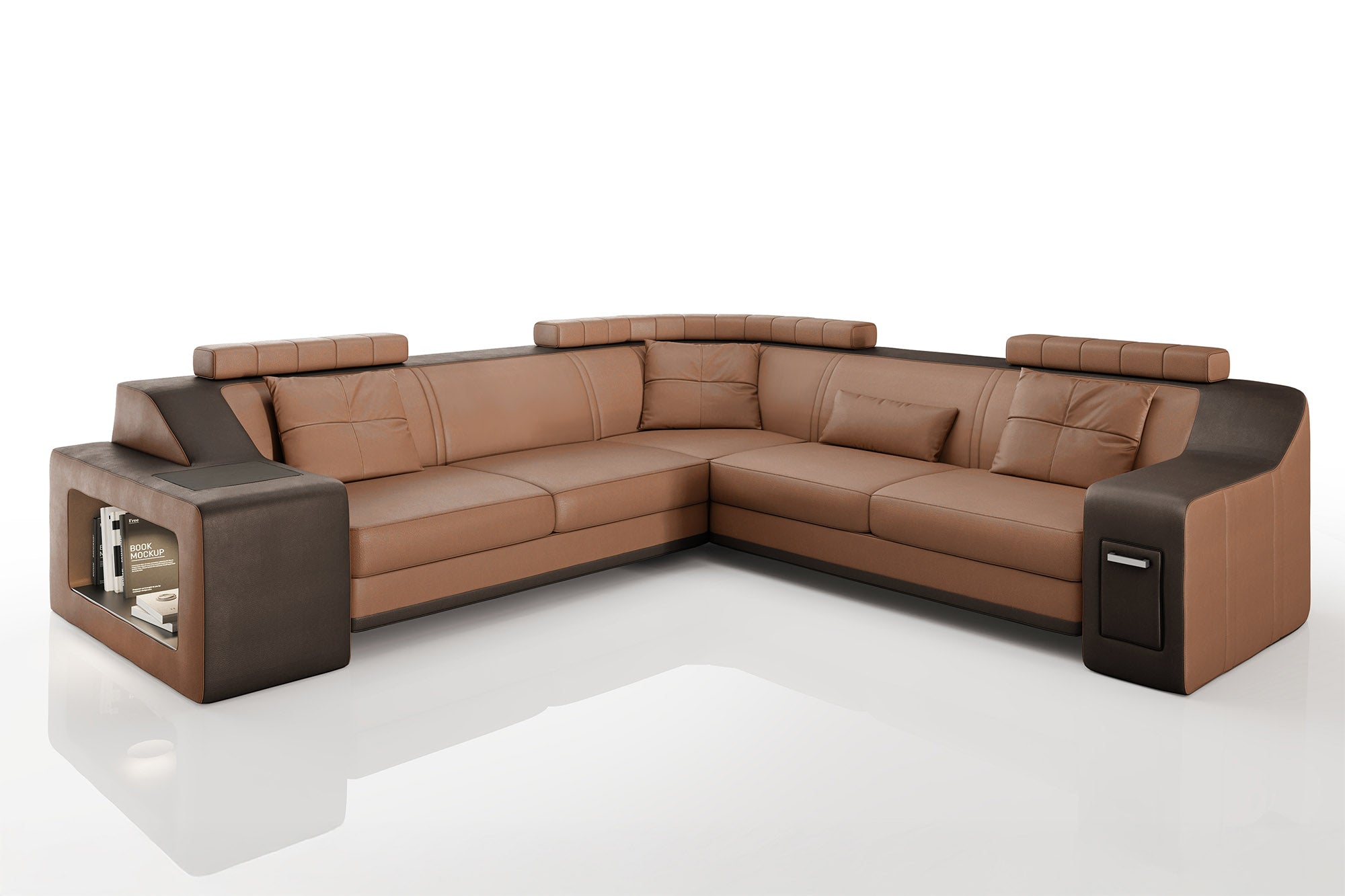 Magnus II [S] Leder Wohnlandschaft L-Form