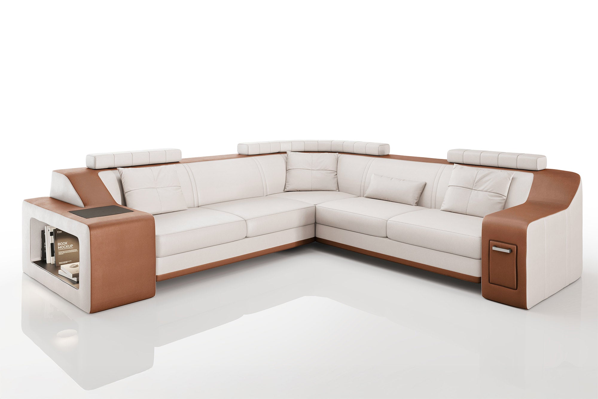 Magnus II [S] Leder Wohnlandschaft L-Form
