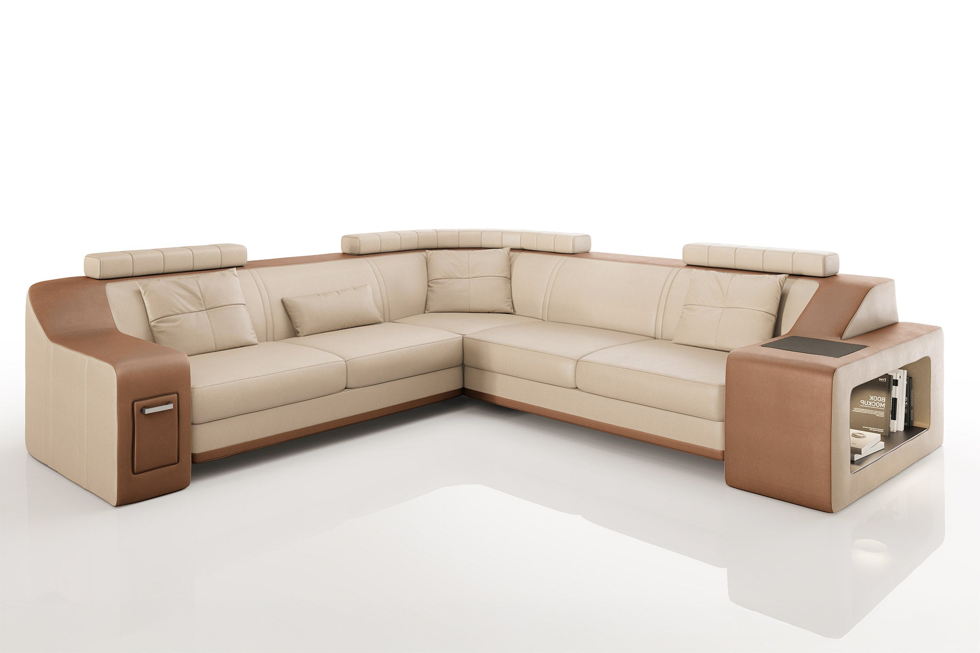Magnus II [S] Leder Wohnlandschaft L-Form