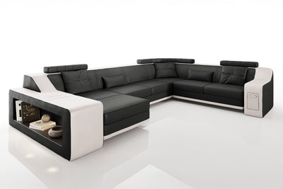 Magnus [S] Leder Wohnlandschaft U-Ottomane