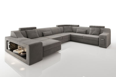 Magnus [S] Stoff Wohnlandschaft U-Ottomane
