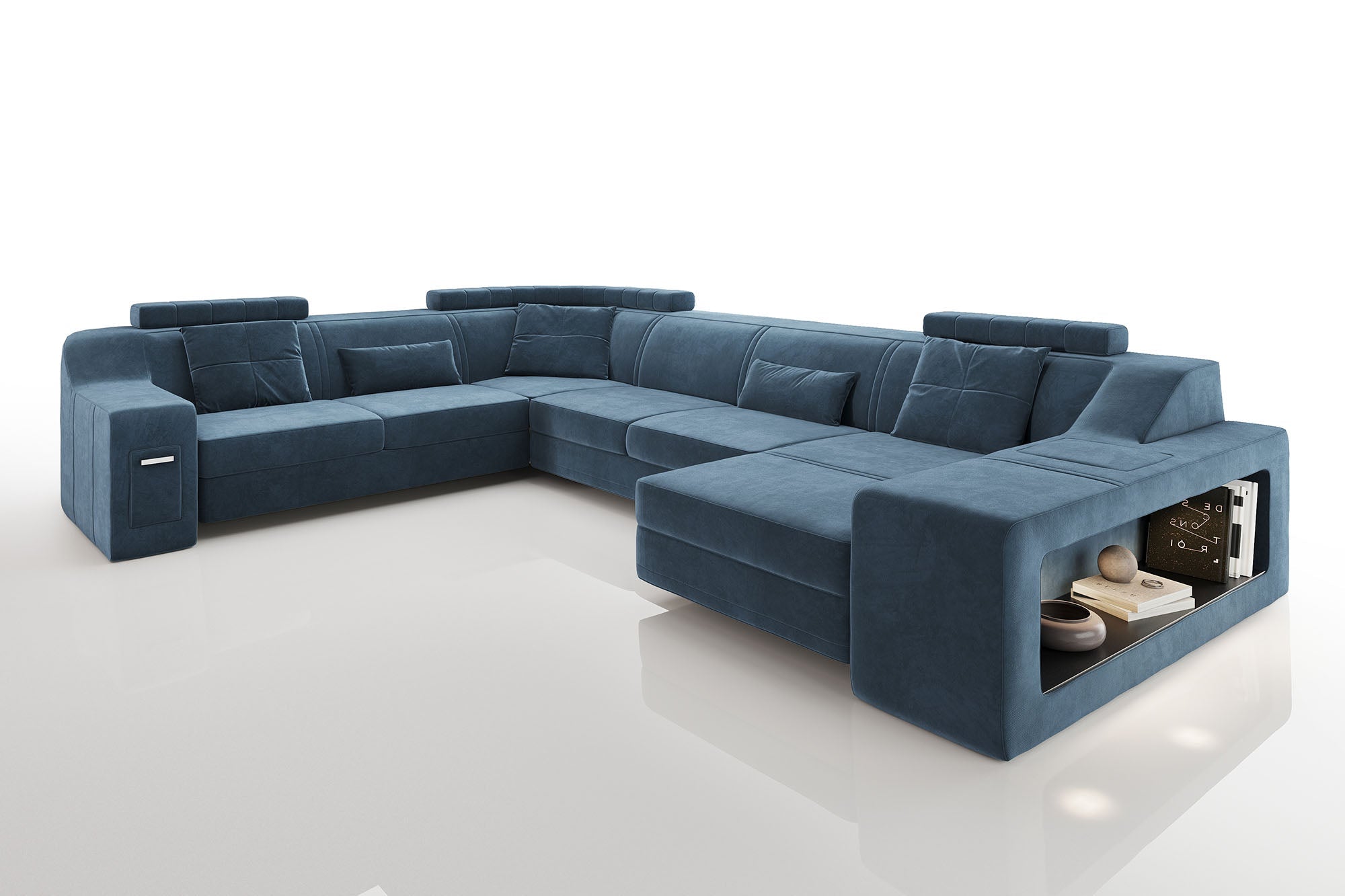 Magnus [S] Stoff Wohnlandschaft U-Ottomane