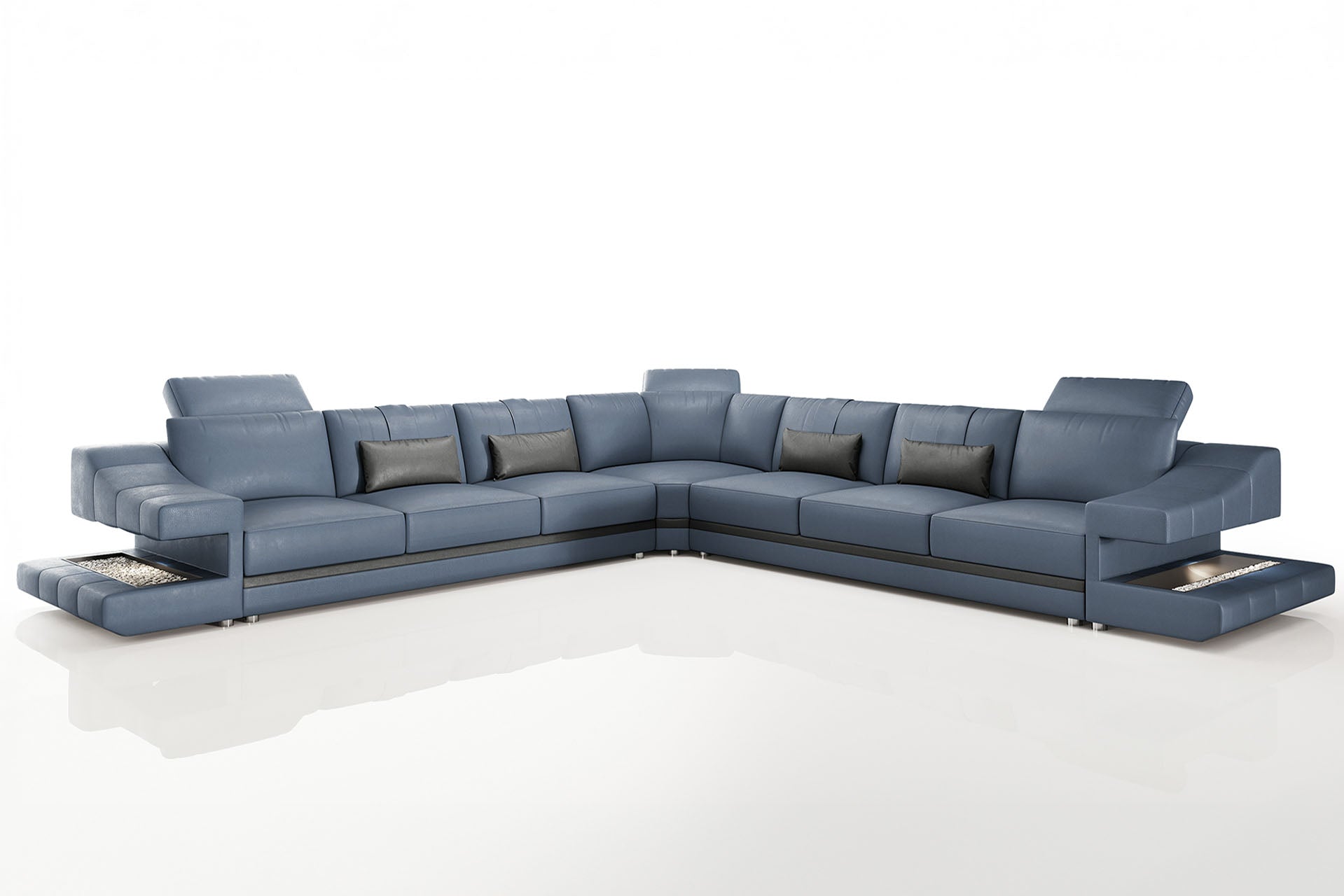 Clara LG [S] Große Leder Wohnlandschaft L-Form
