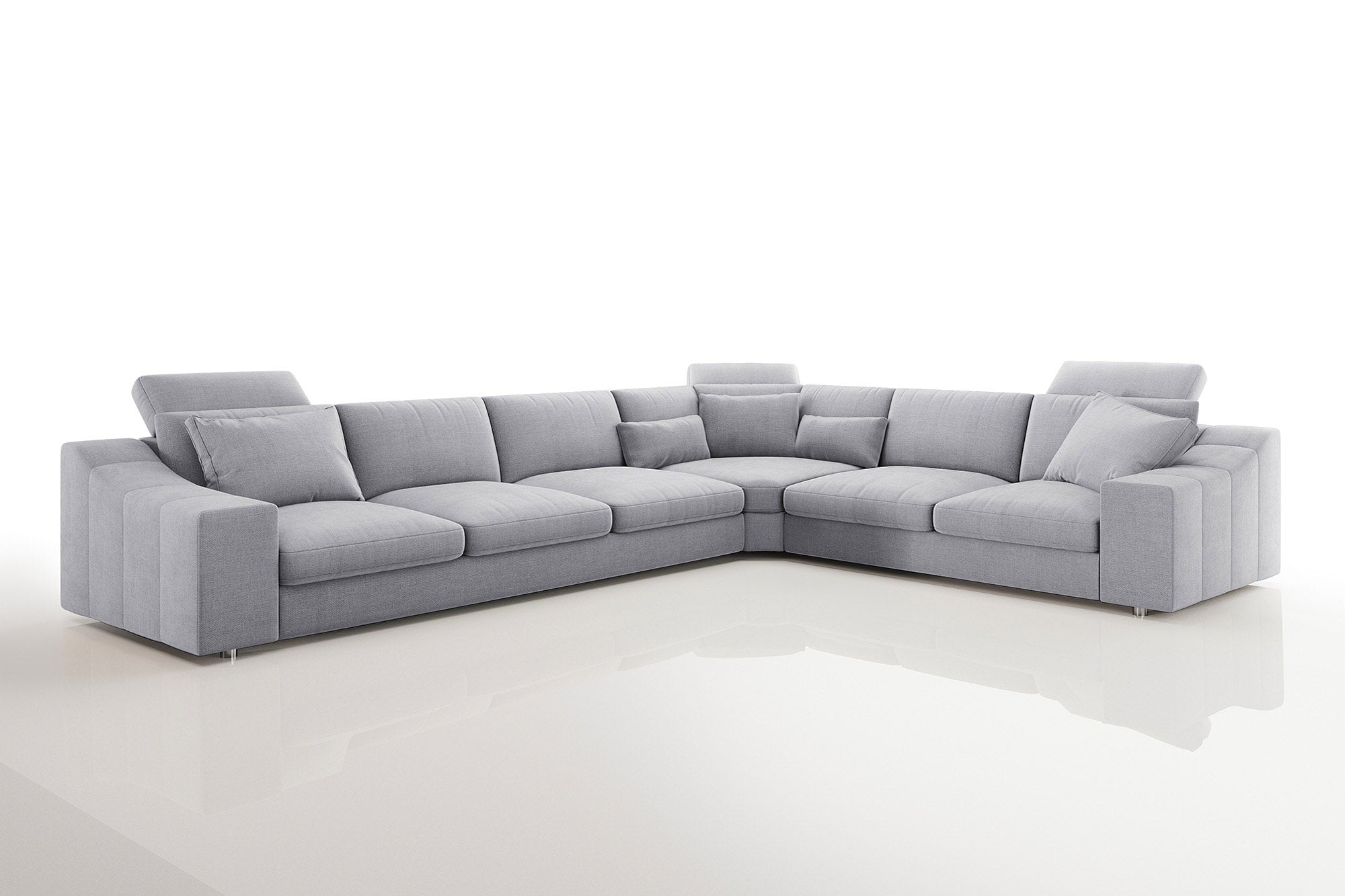 Clara [P] Stoff Wohnlandschaft L-Form