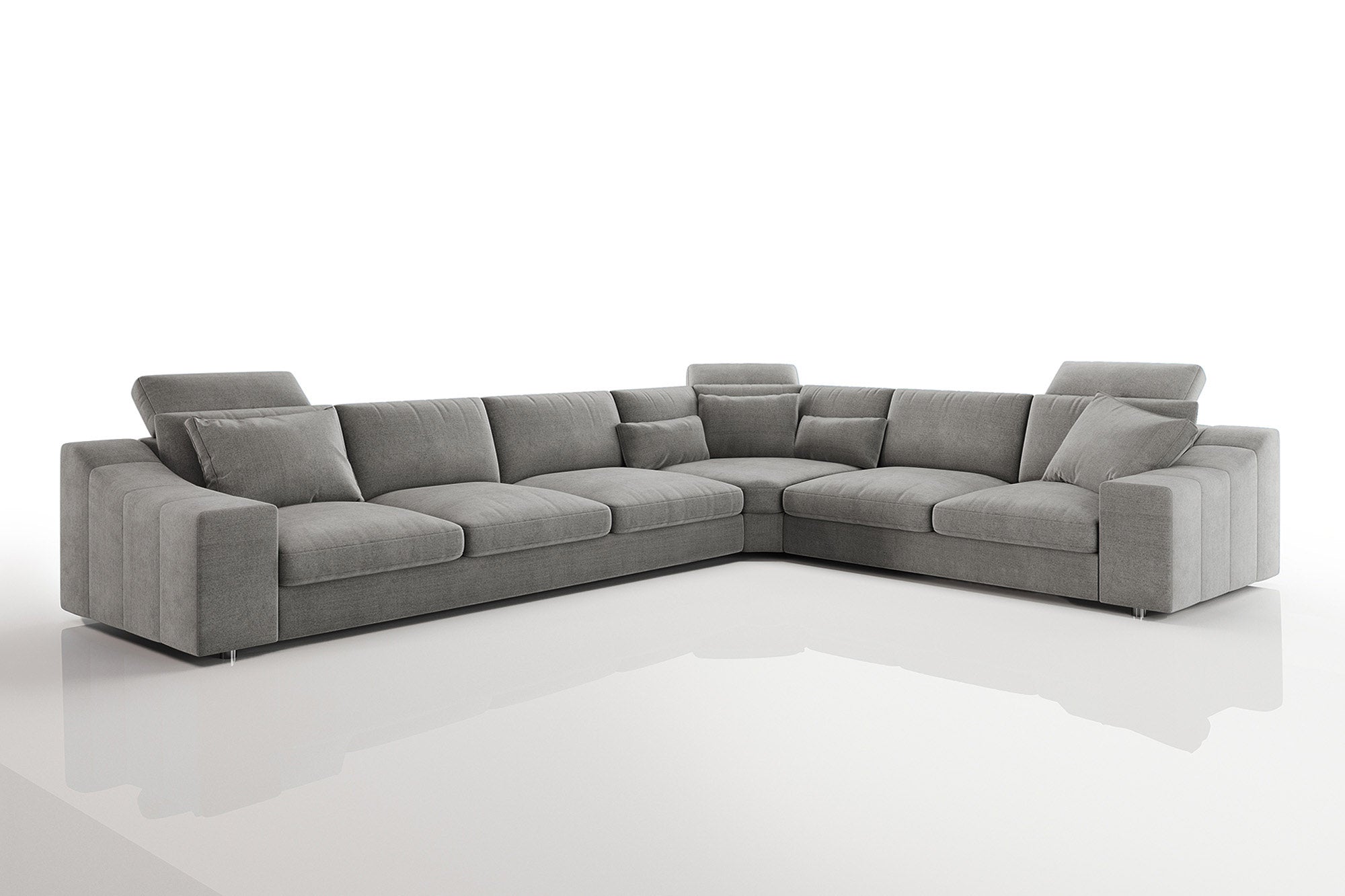 Clara [P] Stoff Wohnlandschaft L-Form