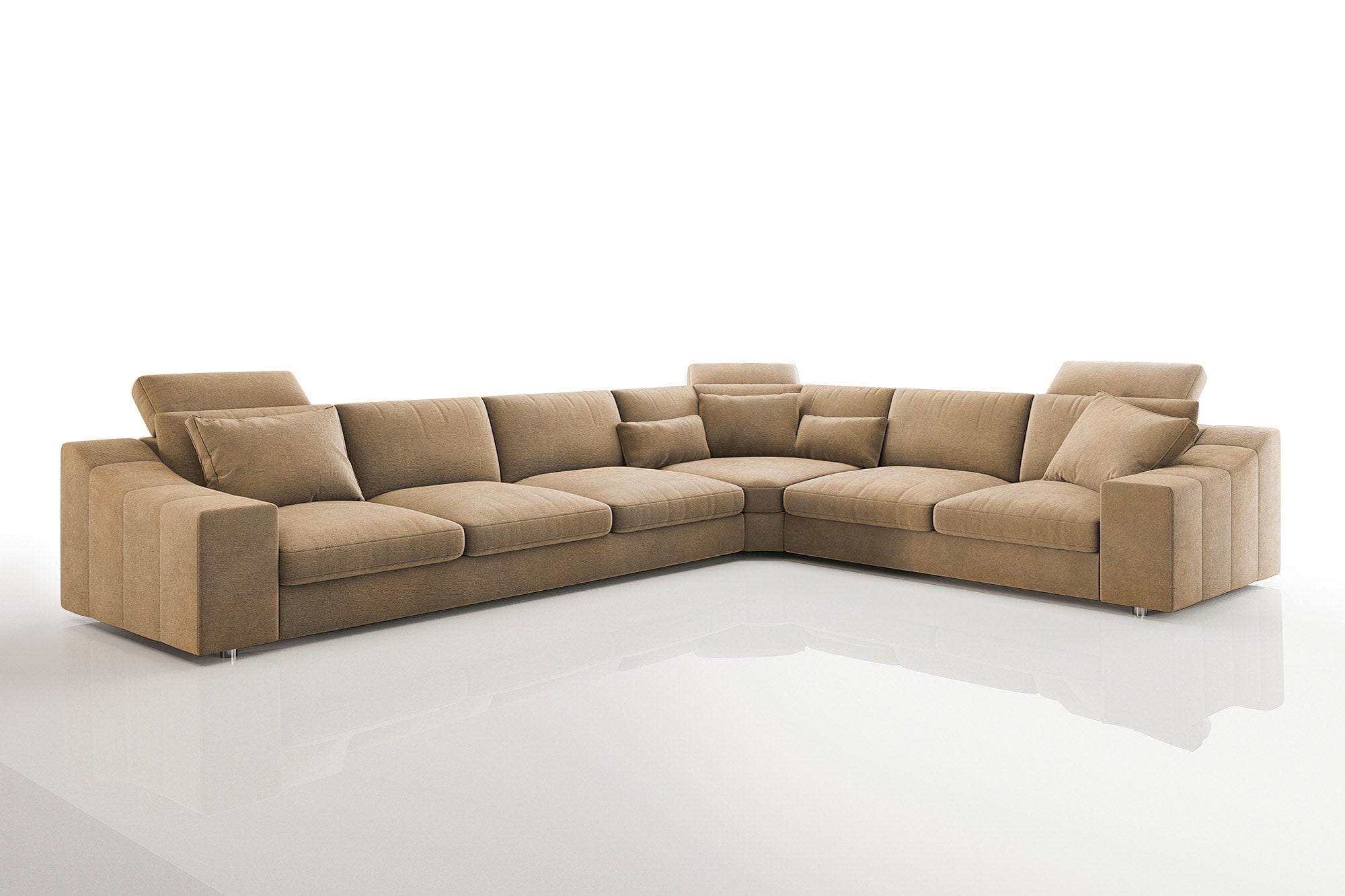 Clara [P] Stoff Ecksofa L-Form