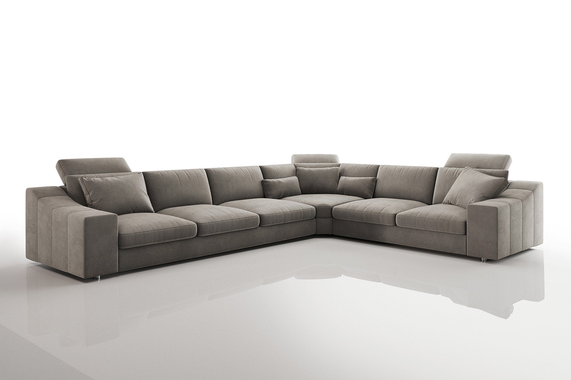 Clara [P] Stoff Ecksofa L-Form