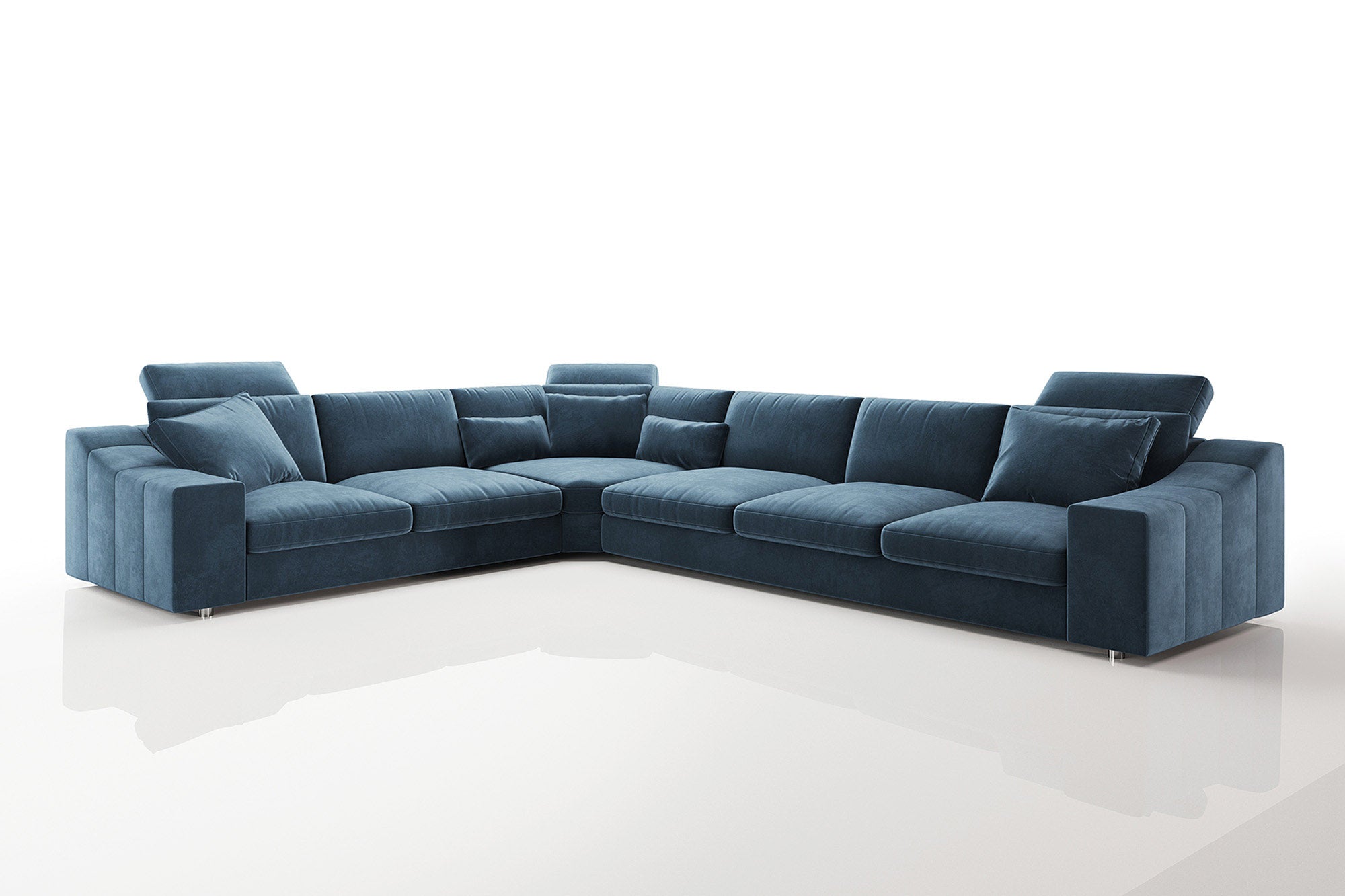 Clara [P] Stoff Wohnlandschaft L-Form