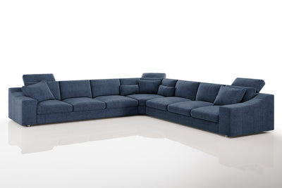 Clara LG [P] Große Stoff Wohnlandschaft L-Form