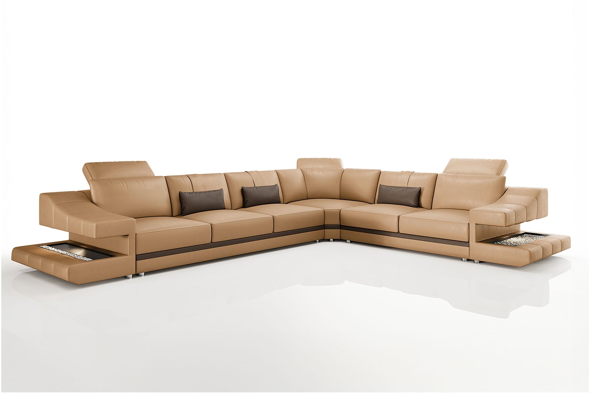 Clara [S] Leder Wohnlandschaft L-Form