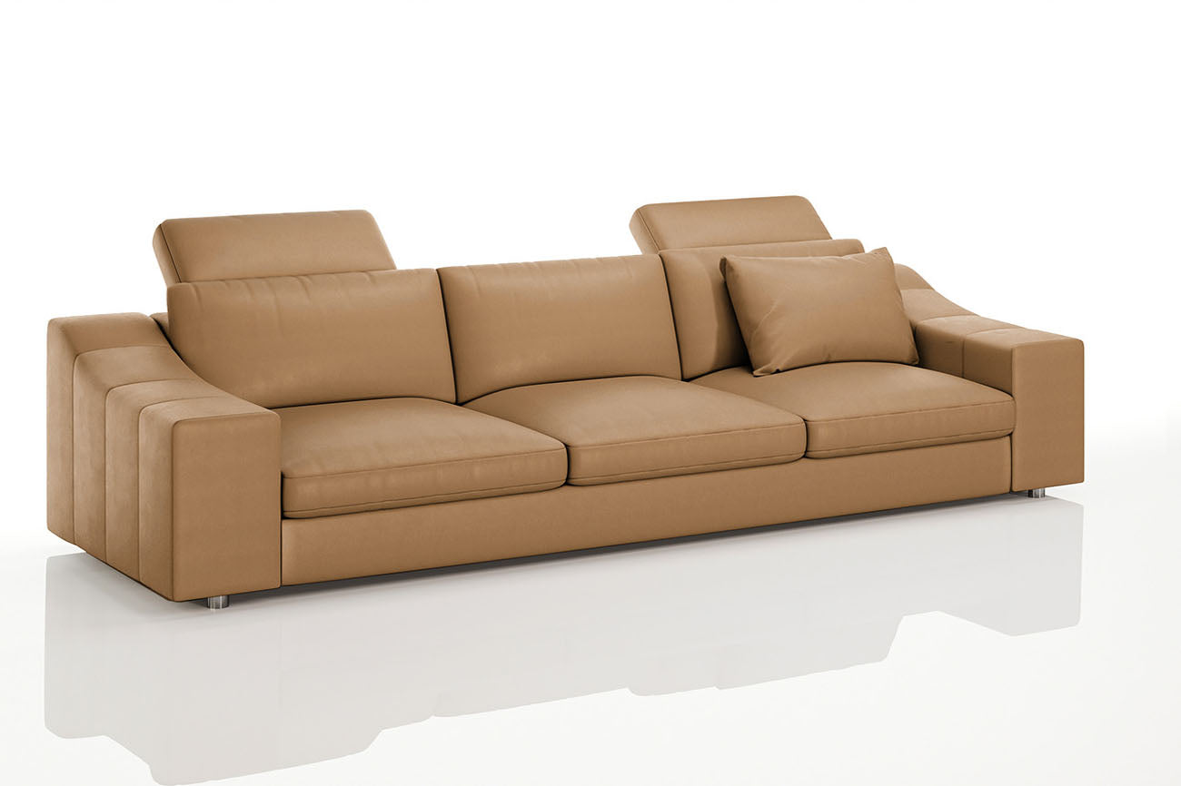 Clara [P] Ledersofa 3-Sitzer