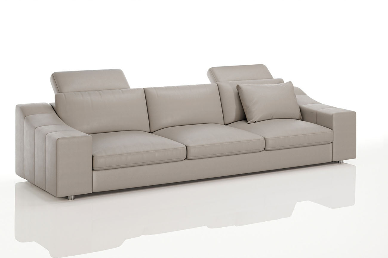 Clara [P] Ledersofa 3-Sitzer