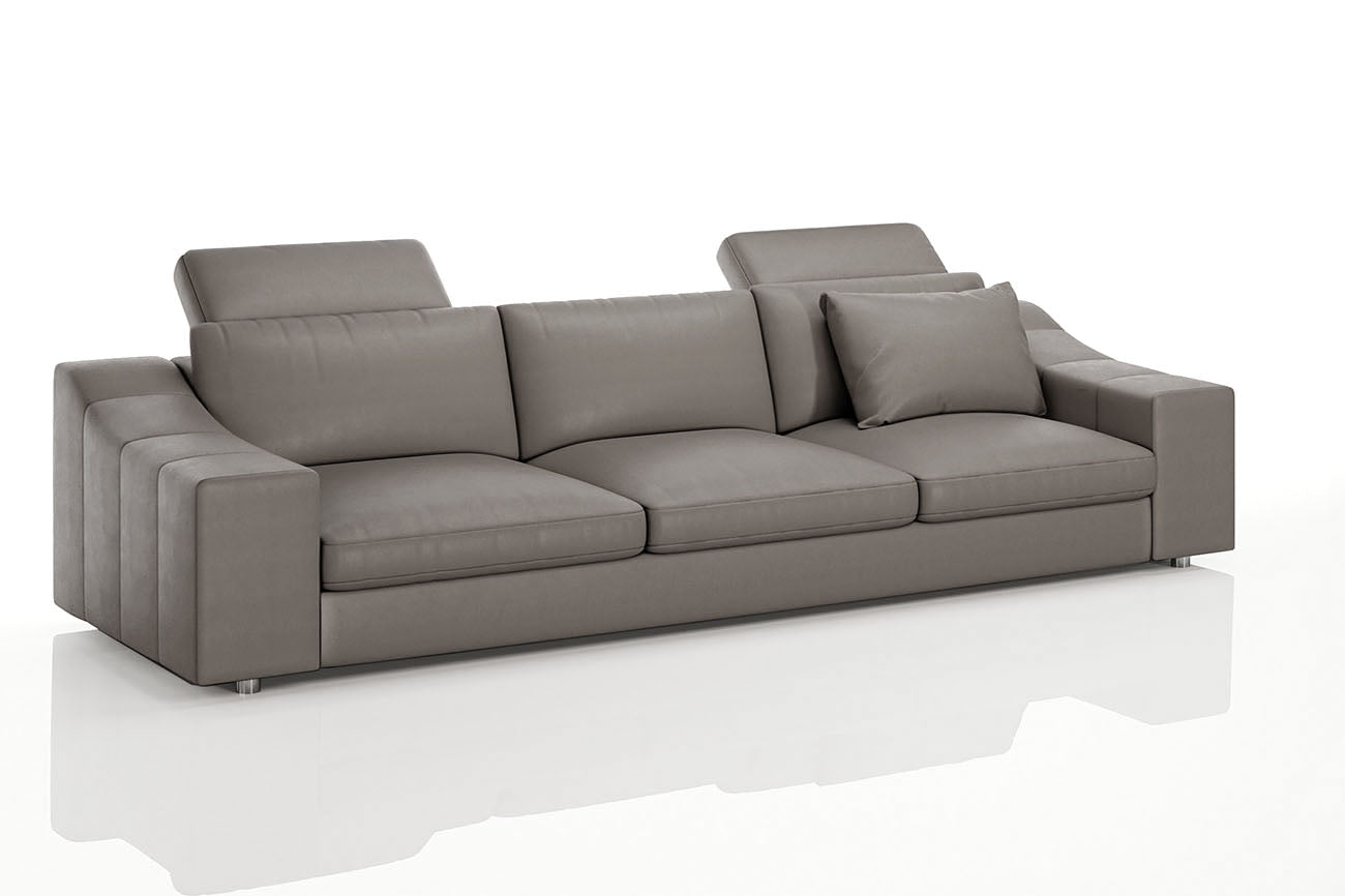Clara [P] Ledersofa 3-Sitzer