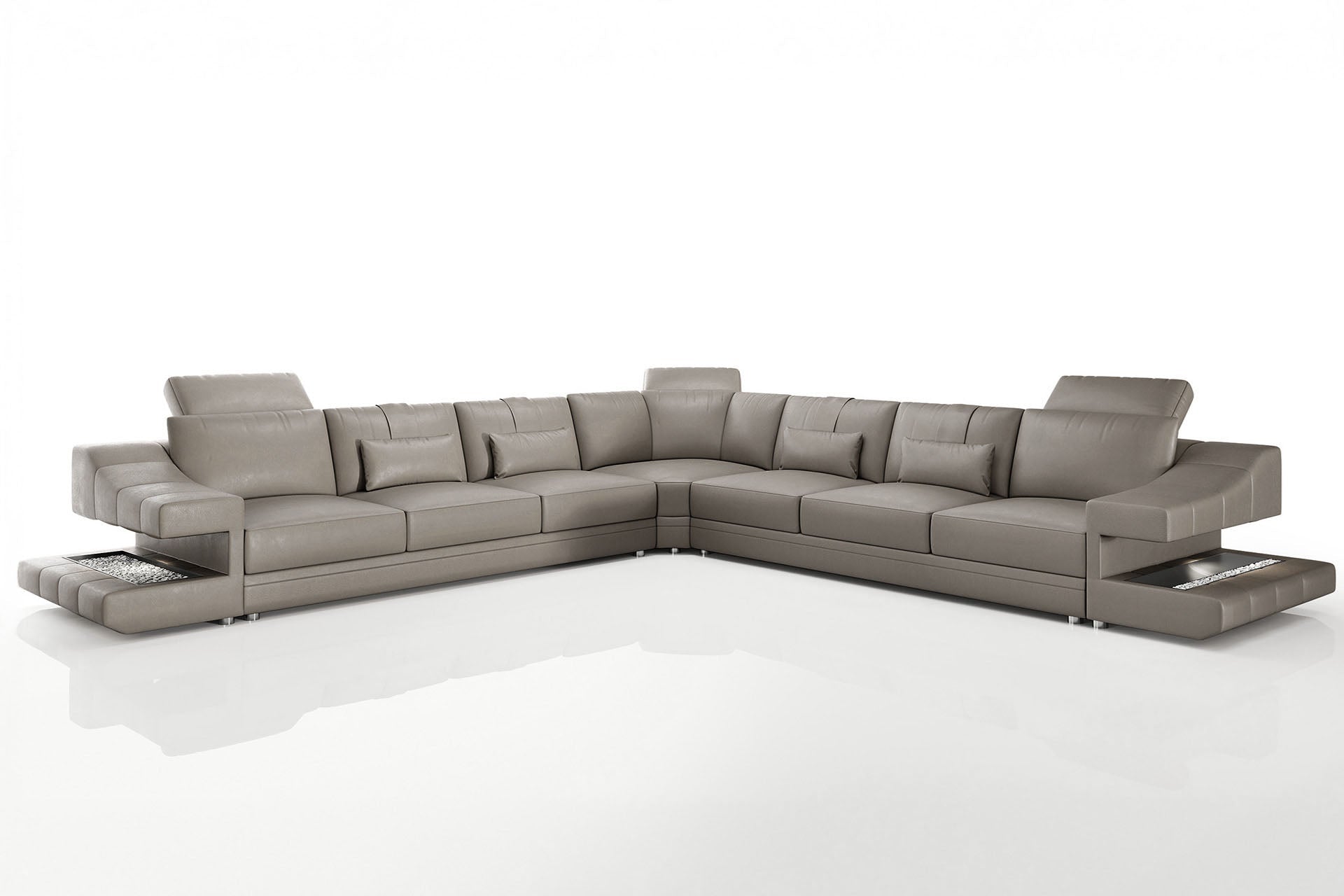 Clara LG [S] Große Leder Wohnlandschaft L-Form