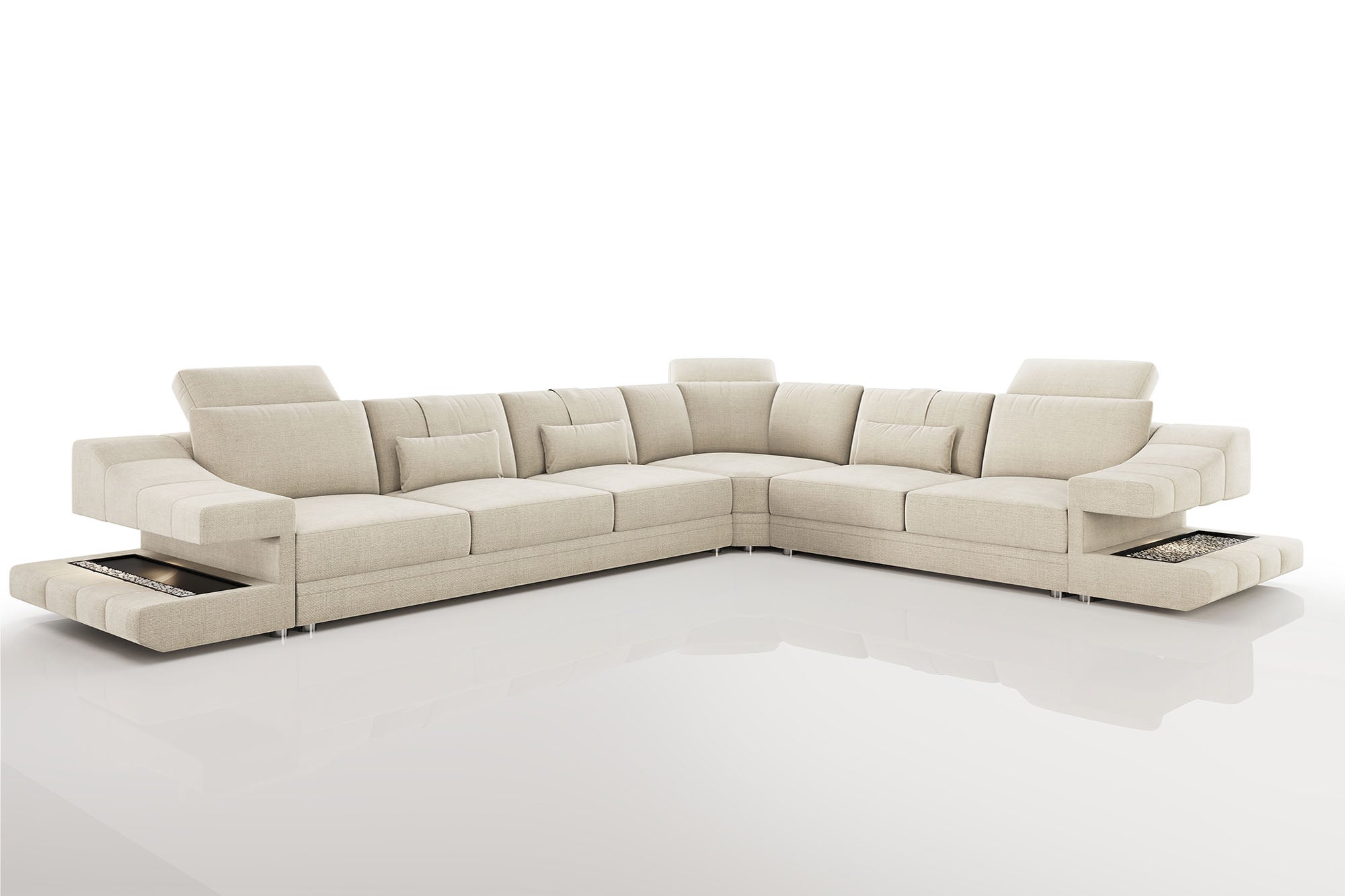 Clara [S] Stoff Ecksofa L-Form