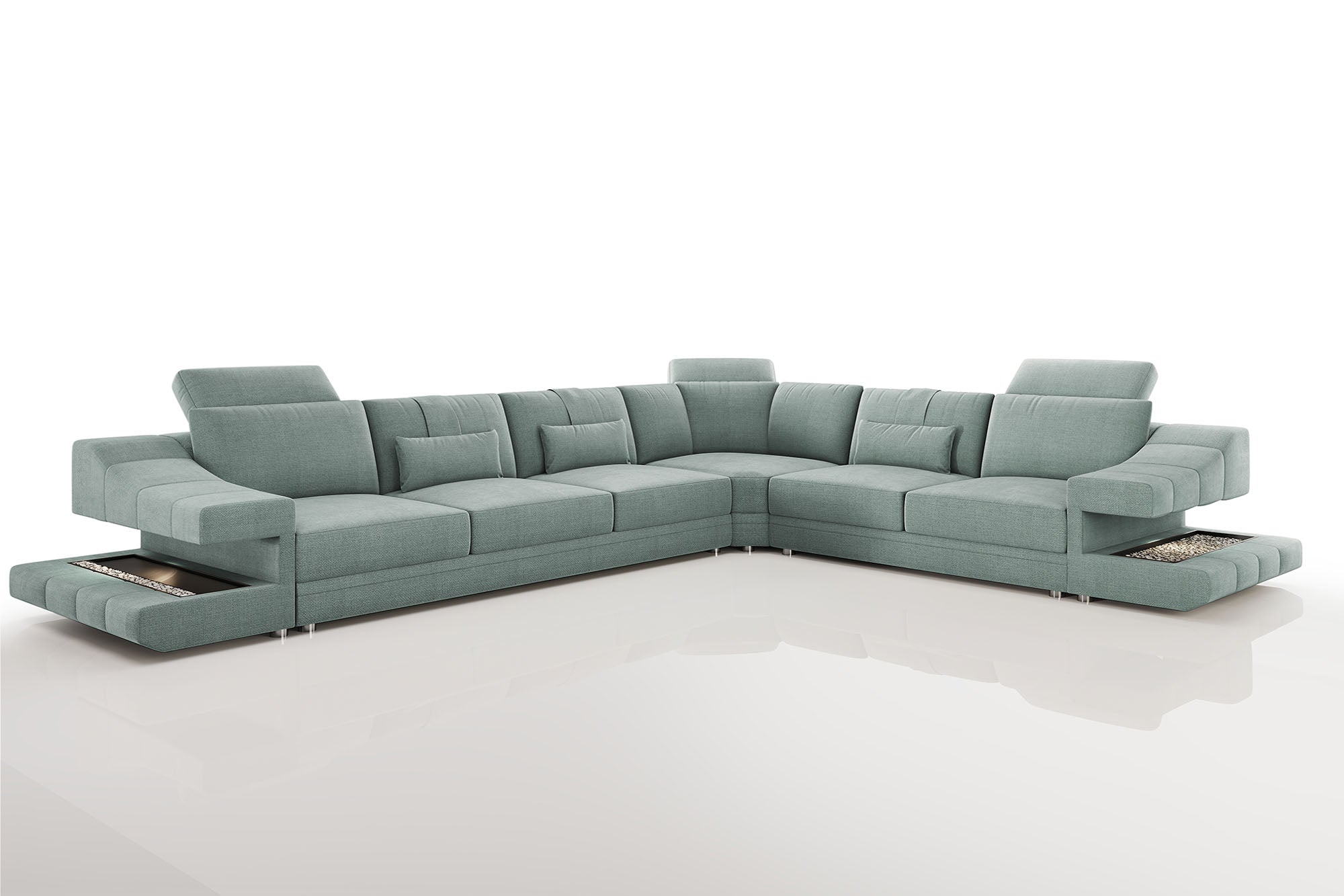 Clara [S] Stoff Wohnlandschaft L-Form