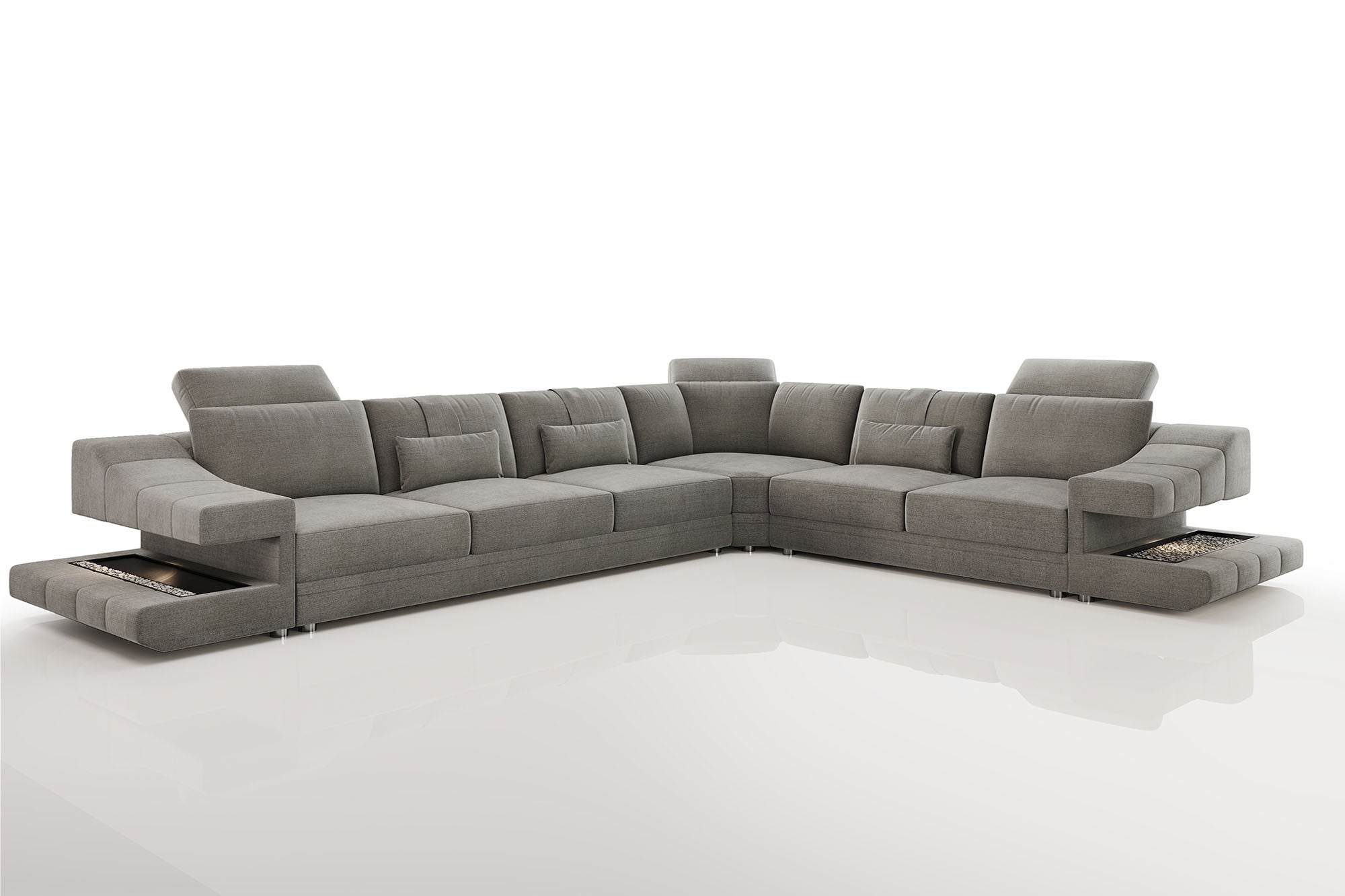 Clara [S] Stoff Wohnlandschaft L-Form