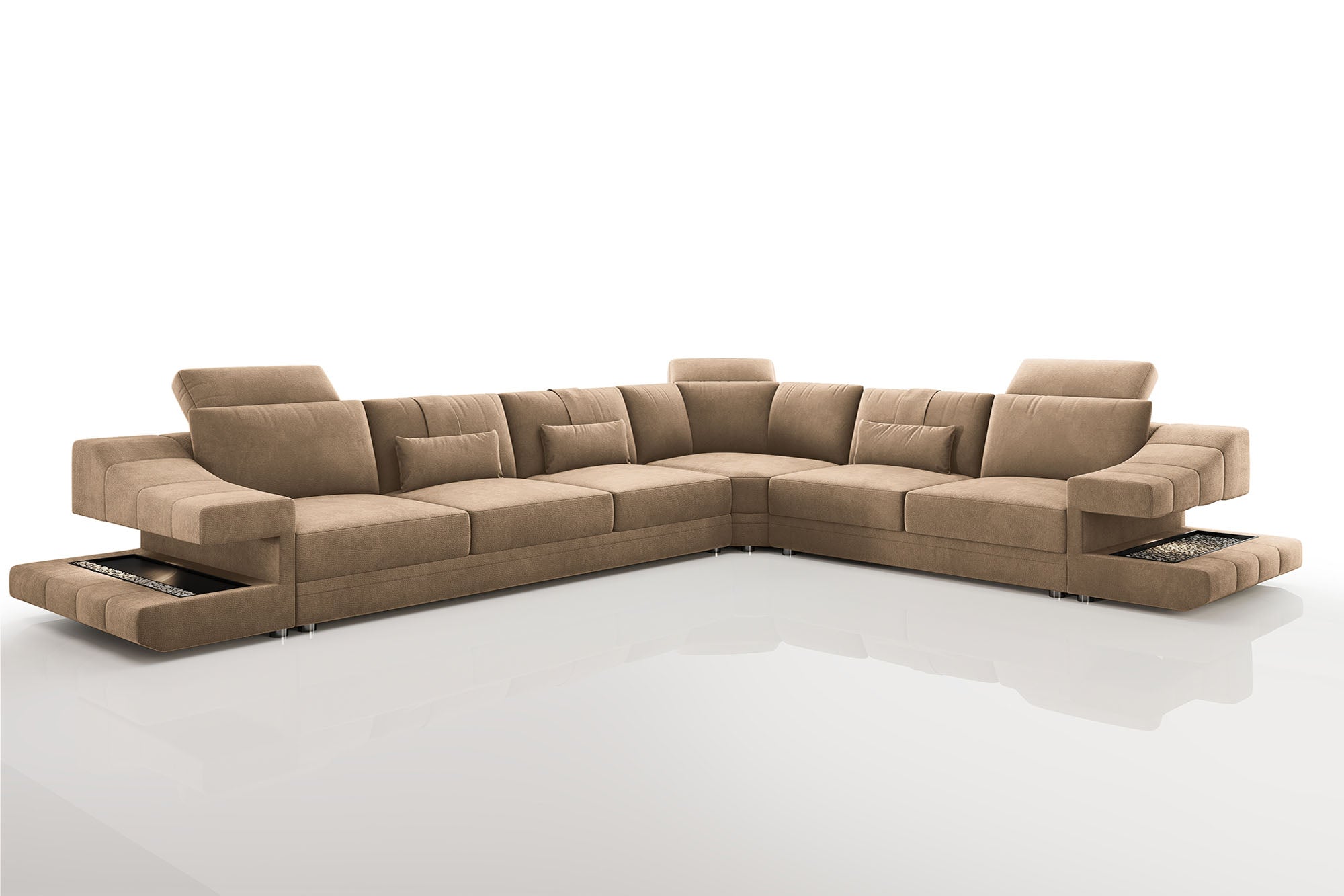 Clara [S] Stoff Ecksofa L-Form