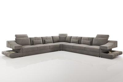 Clara LG [S] Große Stoff Wohnlandschaft L-Form