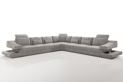 Clara LG [S] Große Stoff Wohnlandschaft L-Form