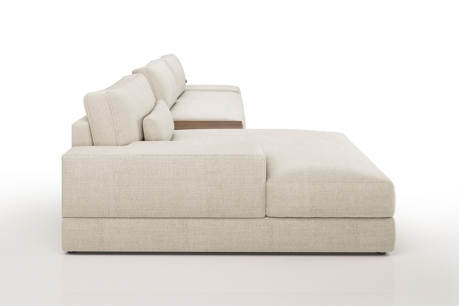 Luca [P] Stoffsofa mit Ottomane