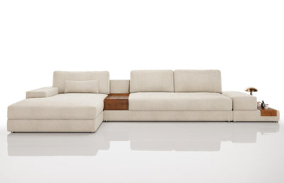 Luca [P] Stoffsofa mit Ottomane
