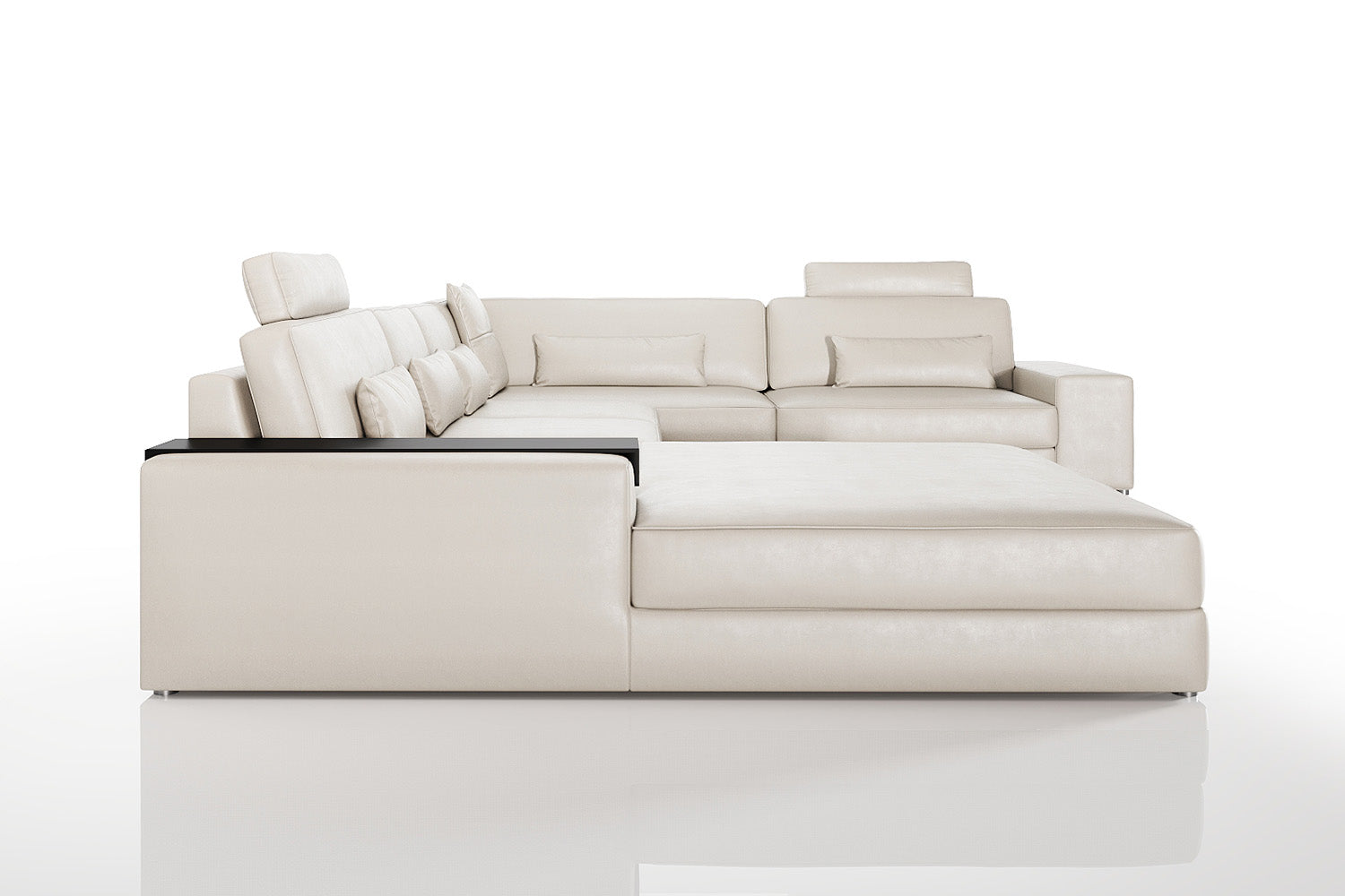 Bruno [P] Leder Wohnlandschaft U-Ottomane
