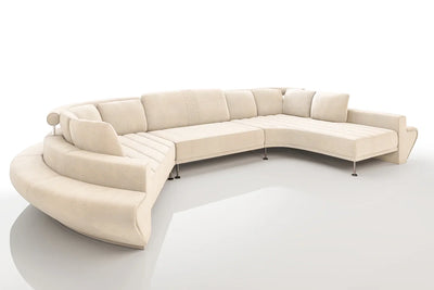 Carlo [S] Runde Stoff Wohnlandschaft