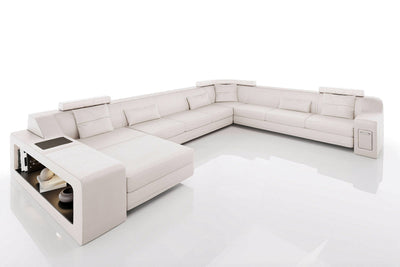 Magnus LG [S] Große Leder Wohnlandschaft U-Ottomane