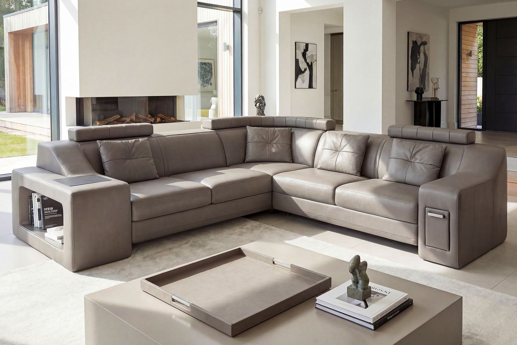 Magnus II [S] Leder Wohnlandschaft L-Form