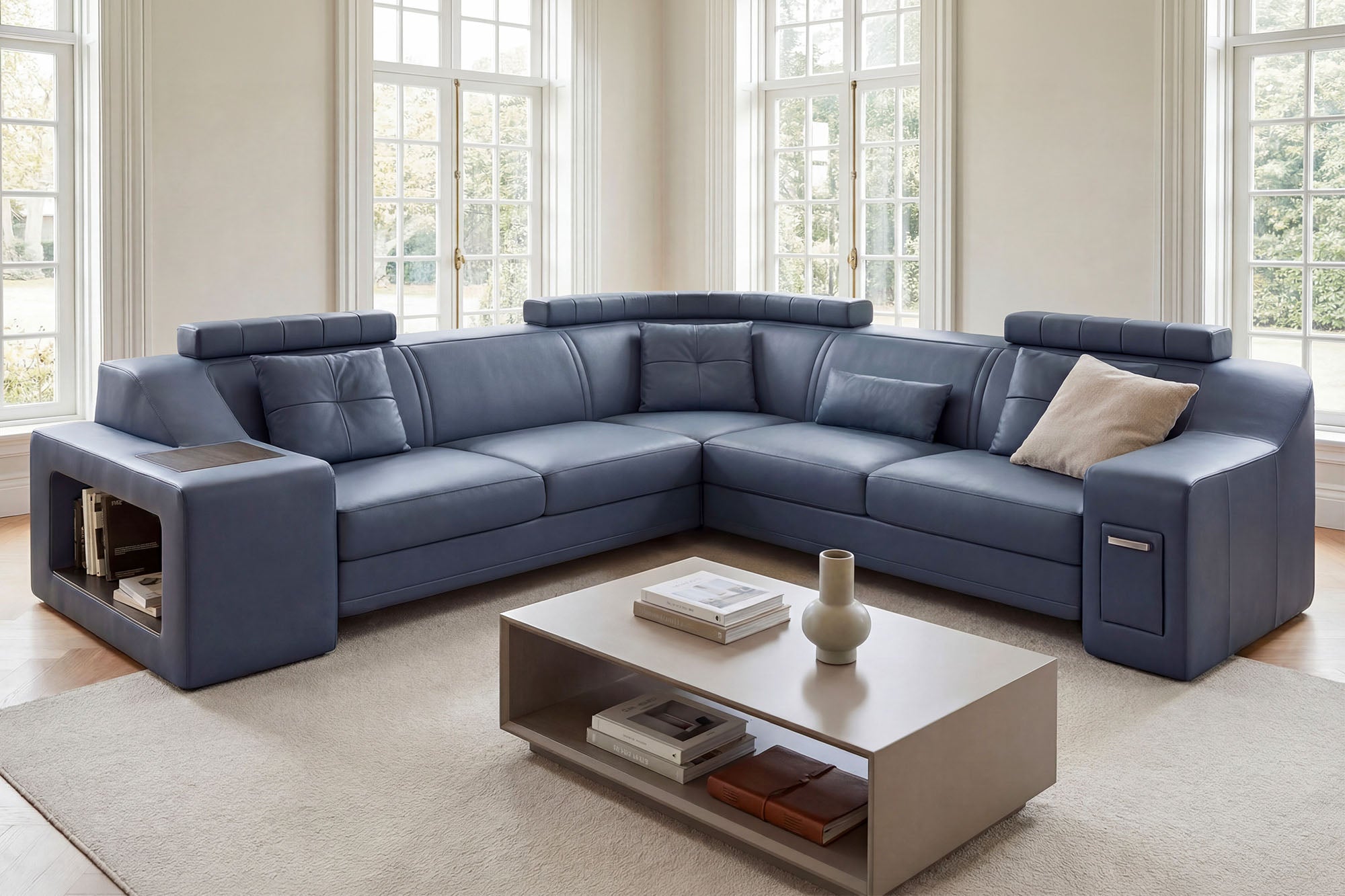 Magnus II [S] Leder Wohnlandschaft L-Form