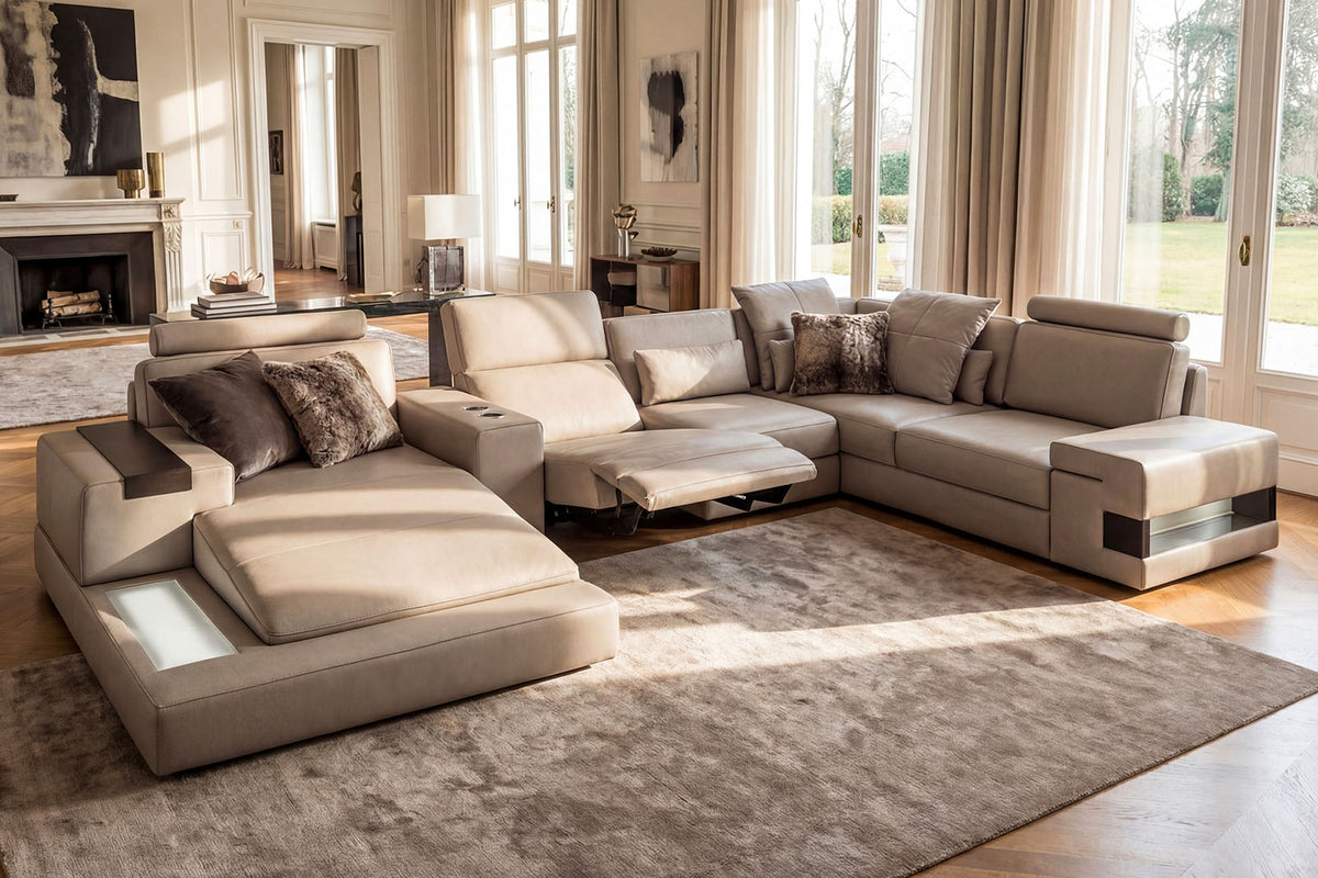 Bruno II [S] Leder Ecksofa L-Form