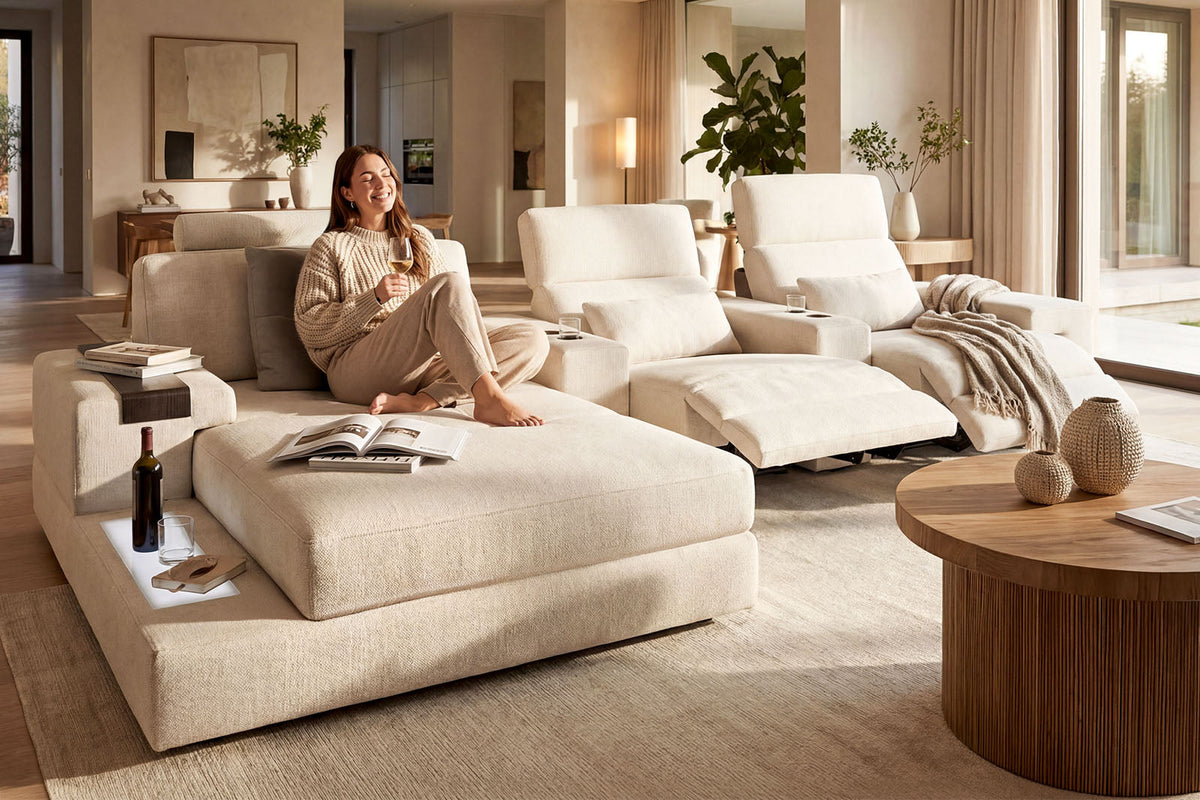 Bruno II [S] Stoff Ecksofa L-Form