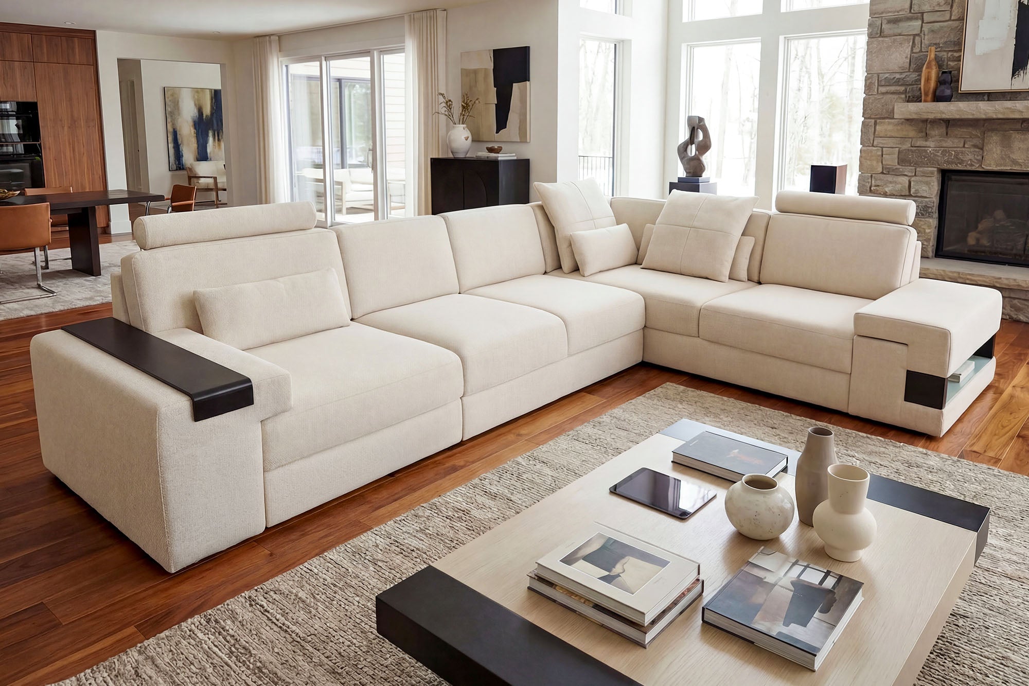 Bruno II [S] Stoff Wohnlandschaft L-Form